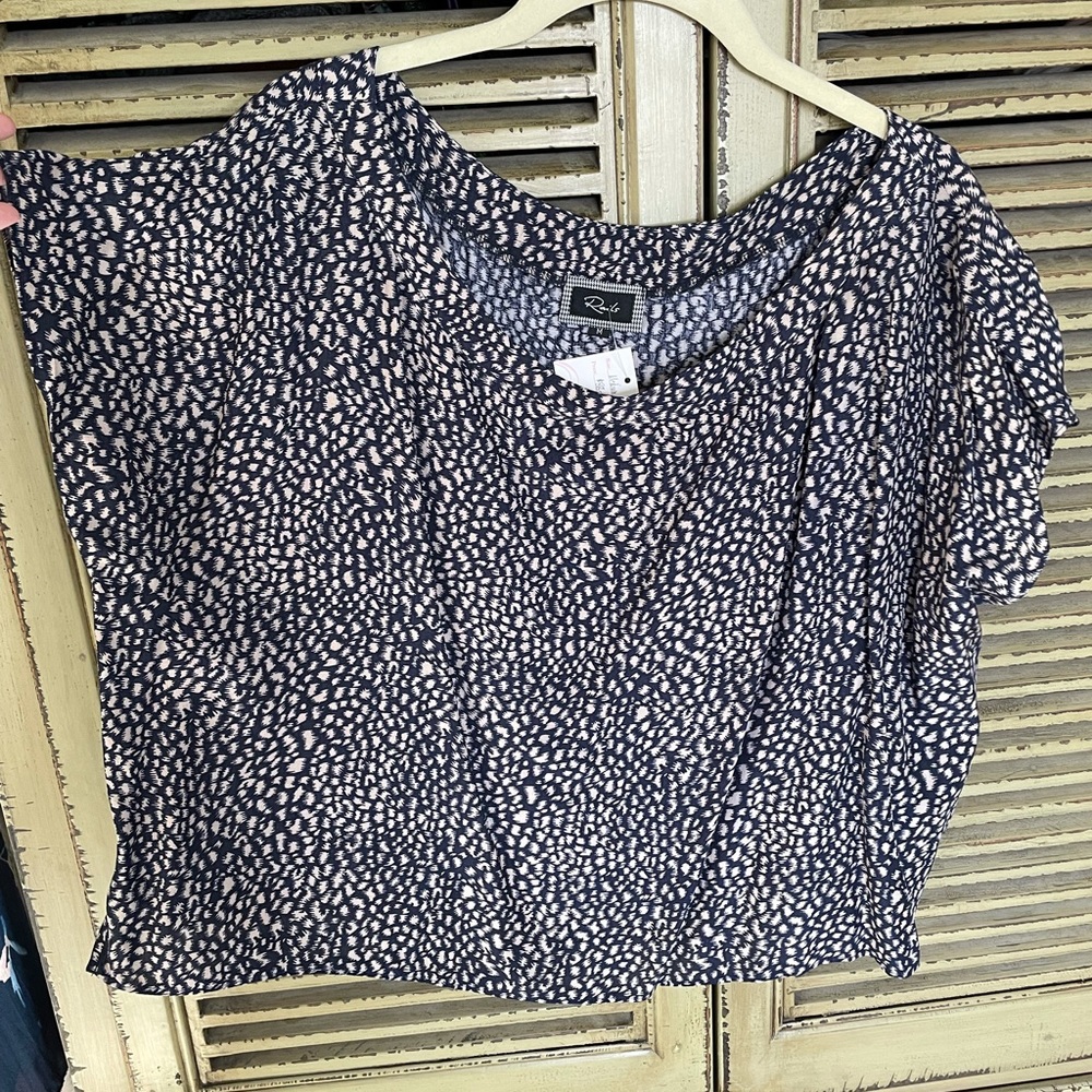 Rails cropped flowy top